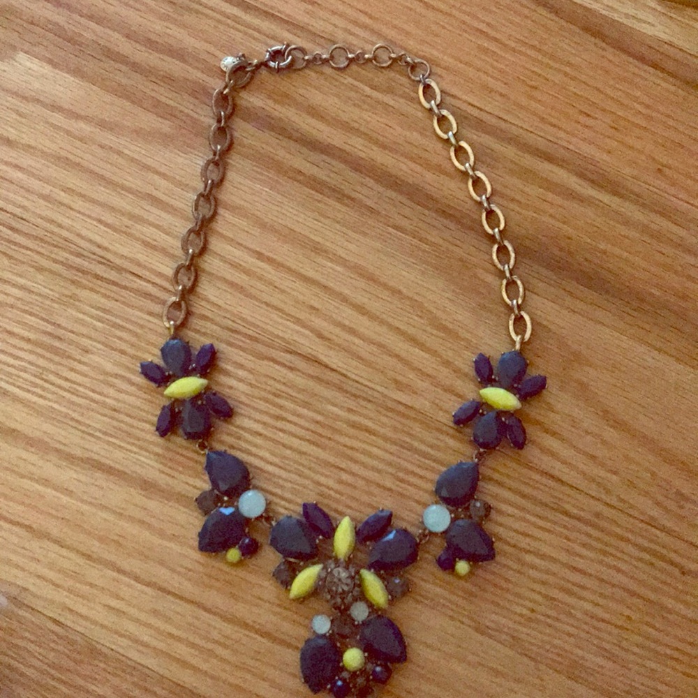 JCrew chunky flower pendant